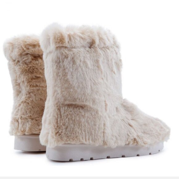 FROZEN-26 FUR BOOTS Women –  Beige Fur - Picture 4 of 9